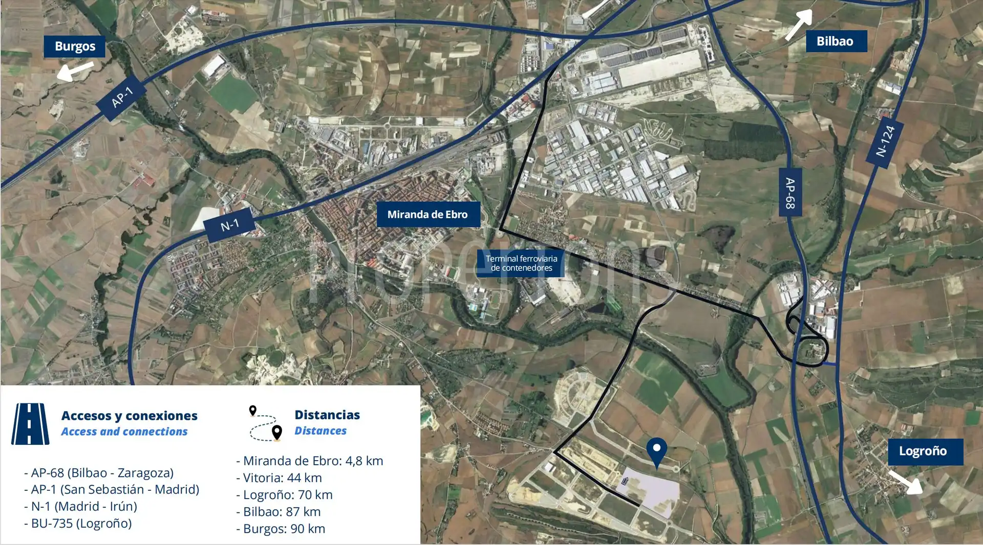 Exterior view of Industrial buildings for rent in Miranda de Ebro