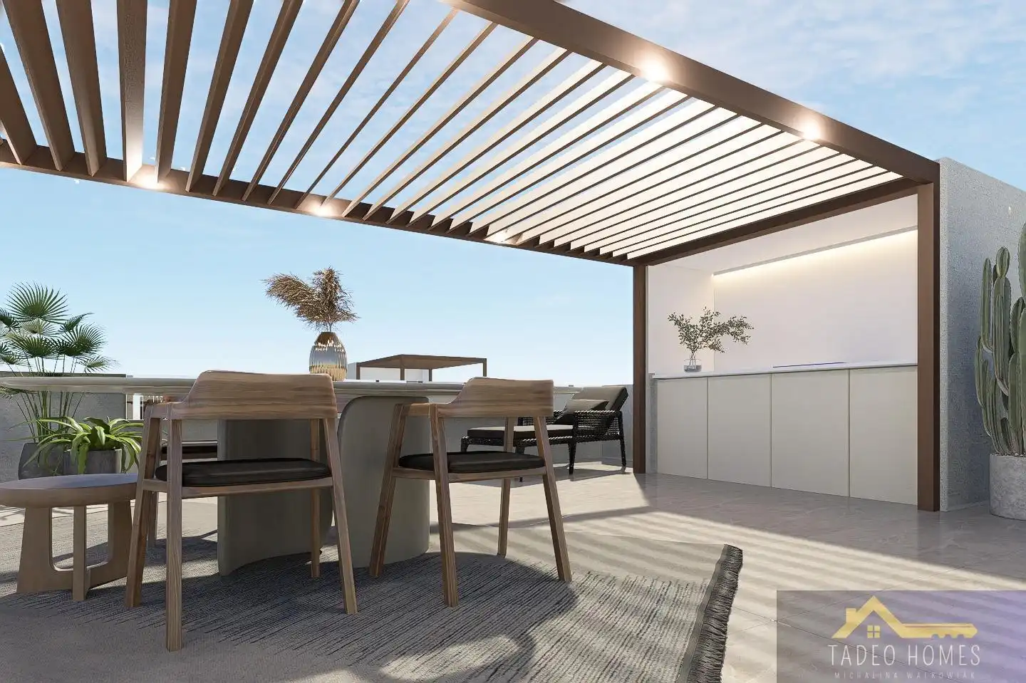 Terrasse von Wohnungen zum Verkauf in Pilar de la Horadada mit Klimaanlage, Heizung und Terrasse