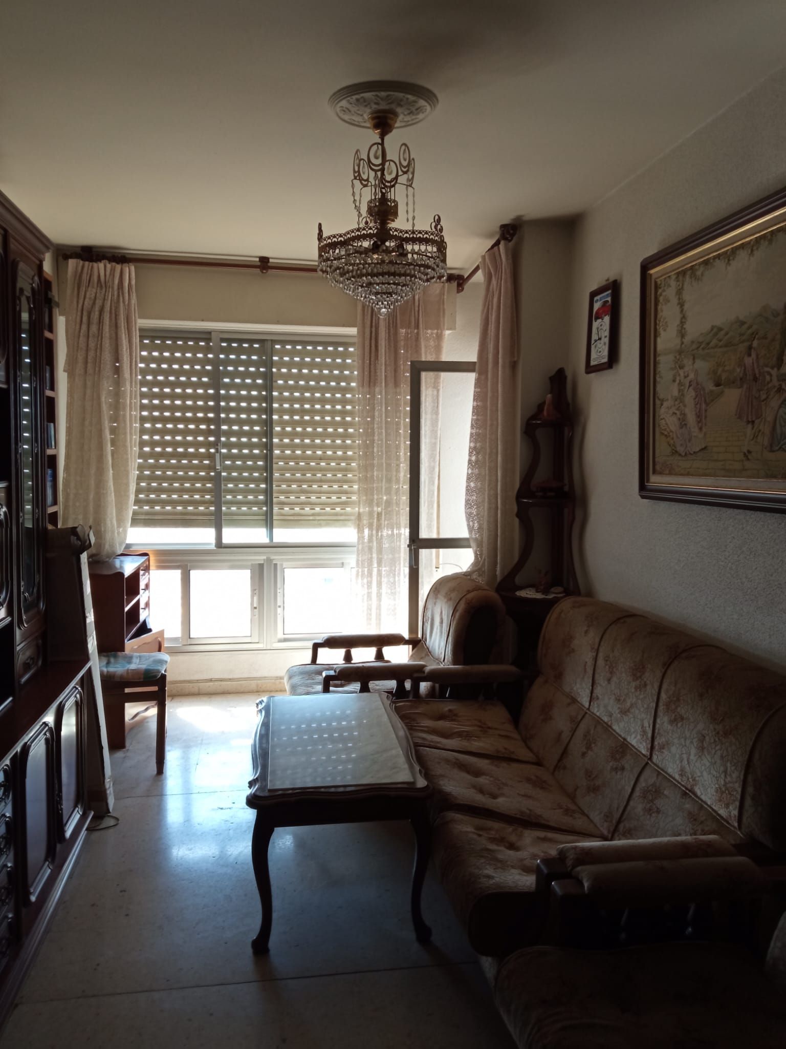 Living room of Flat for sale in Zamora Capital   with Heating, Terrace and Furnished