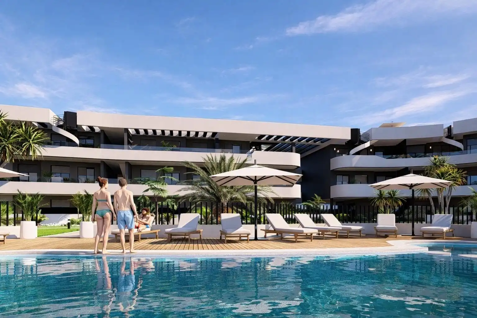 Piscina de Apartament en venda en Los Alcázares amb Terrassa, Traster i Piscina comunitària
