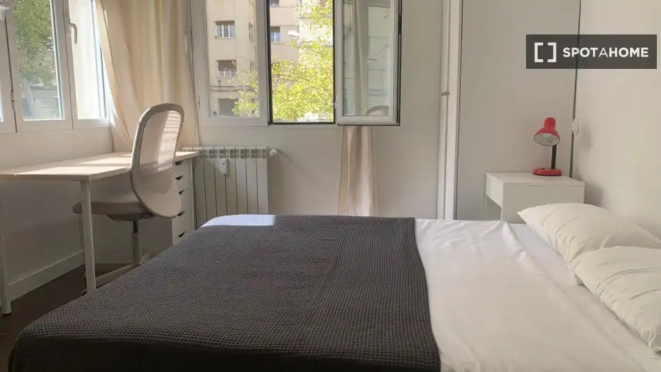 Habitación de Piso de alquiler en Madrid con Aire acondicionado, Calefacción y Amueblado