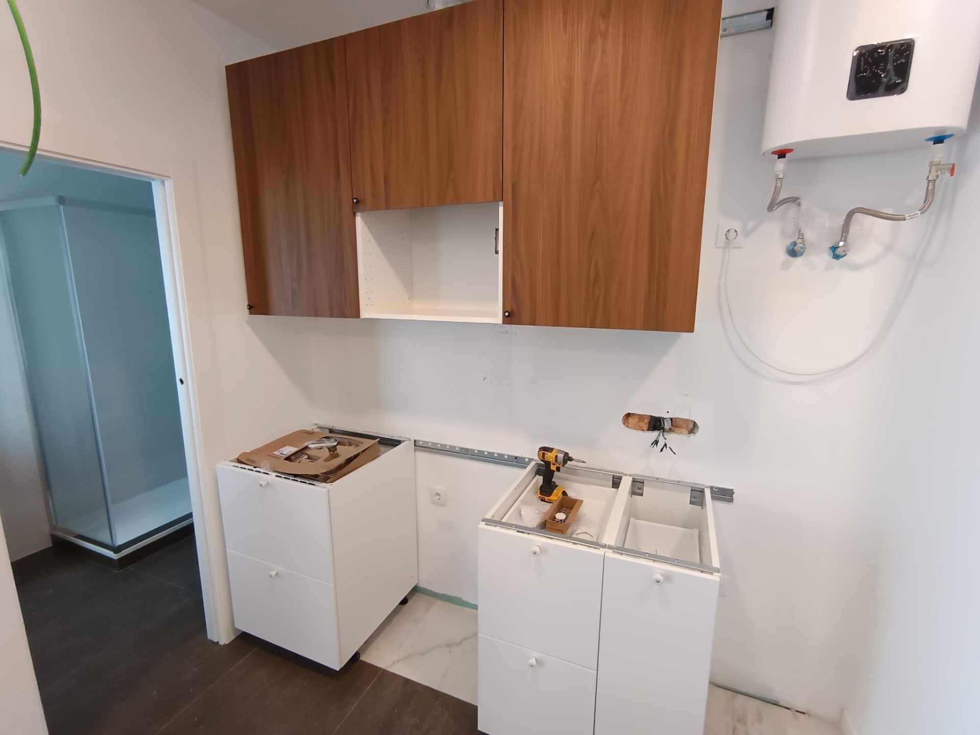 Kitchen of Loft to rent in  Valencia Capital  with Air Conditioner, Heating and Furnished