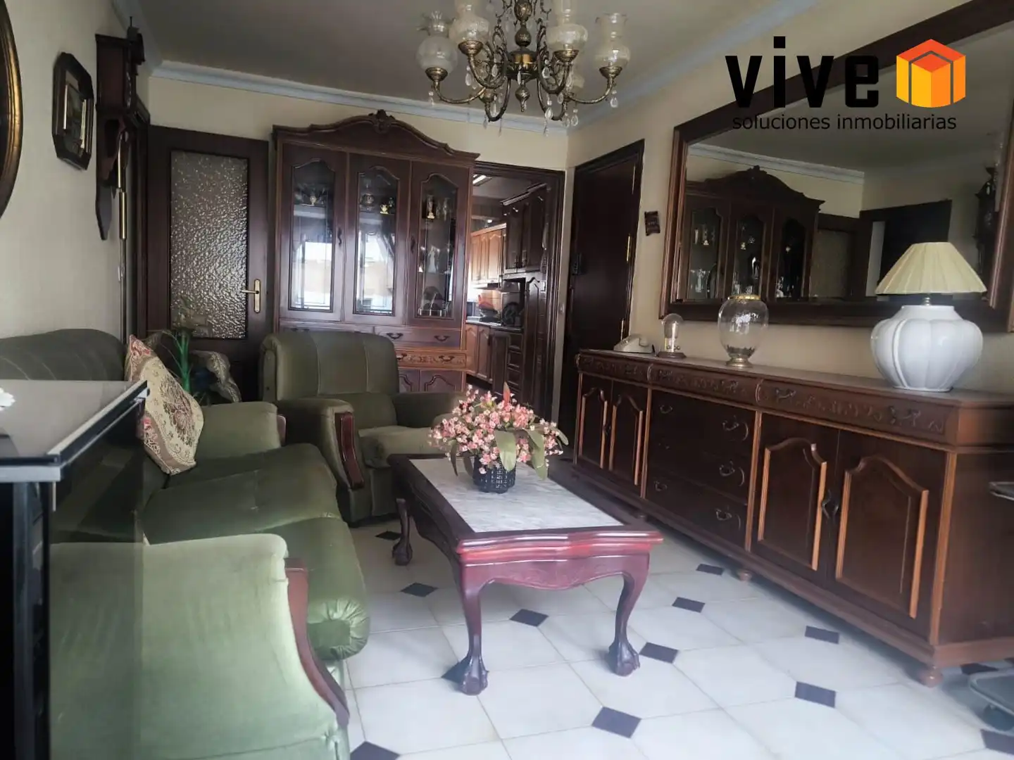 Sala de estar de Piso en venta en Sevilla con Aire acondicionado, Terraza y Amueblado