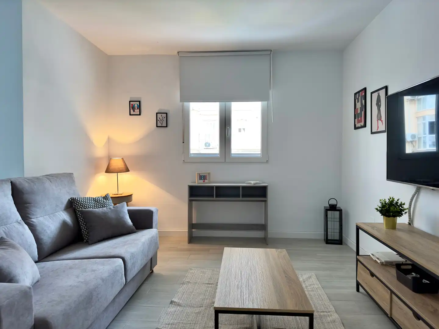 Sala de estar de Apartamento en venta en Málaga con Aire acondicionado, Parquet y Amueblado