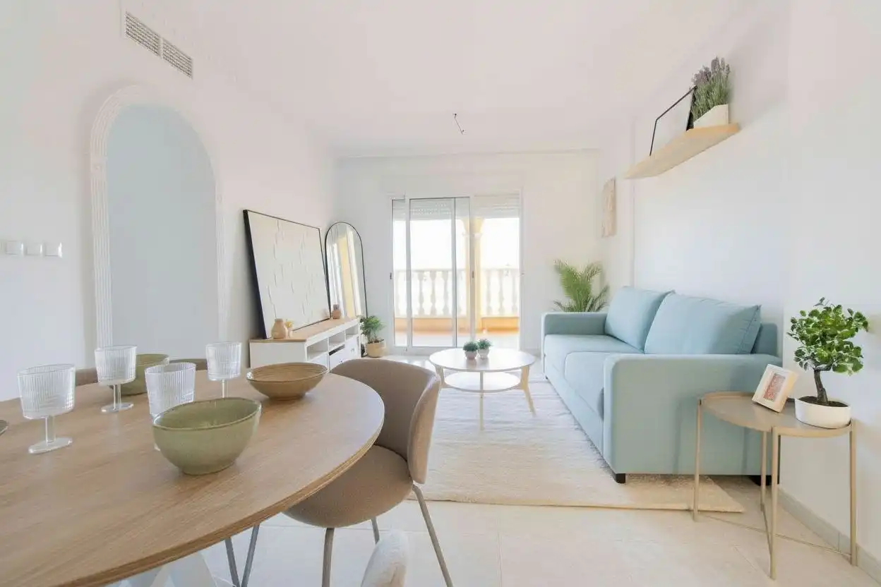 Living room of Flat for rent in Algorfa  with Furnished