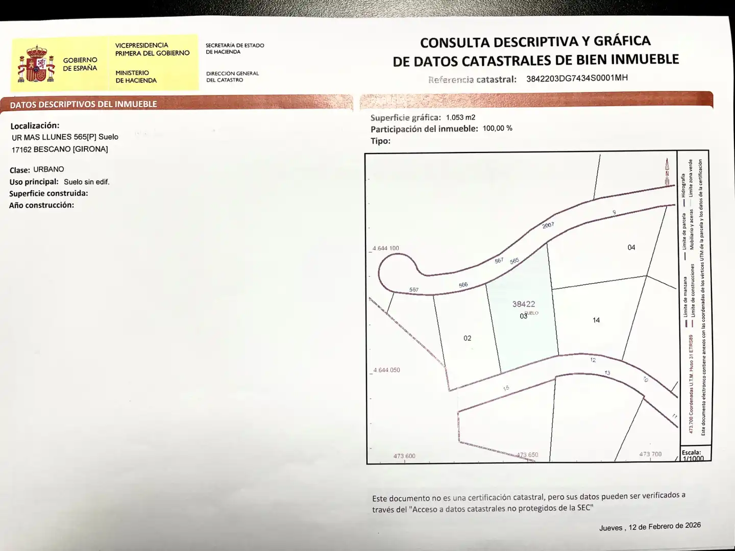 Residencial en venda en Bescanó