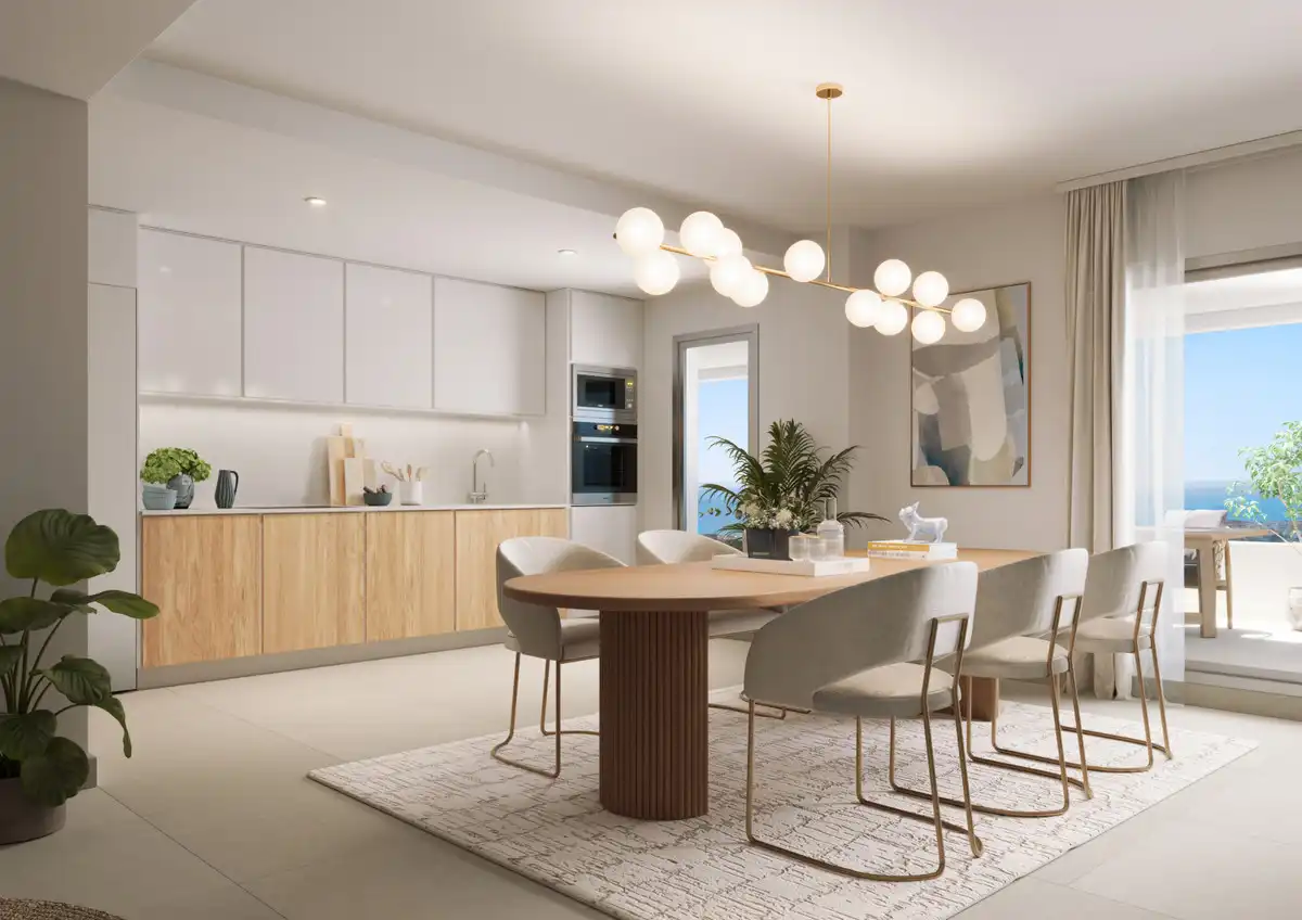 Kitchen of Flat for sale in Mijas  with Terrace and Storage room