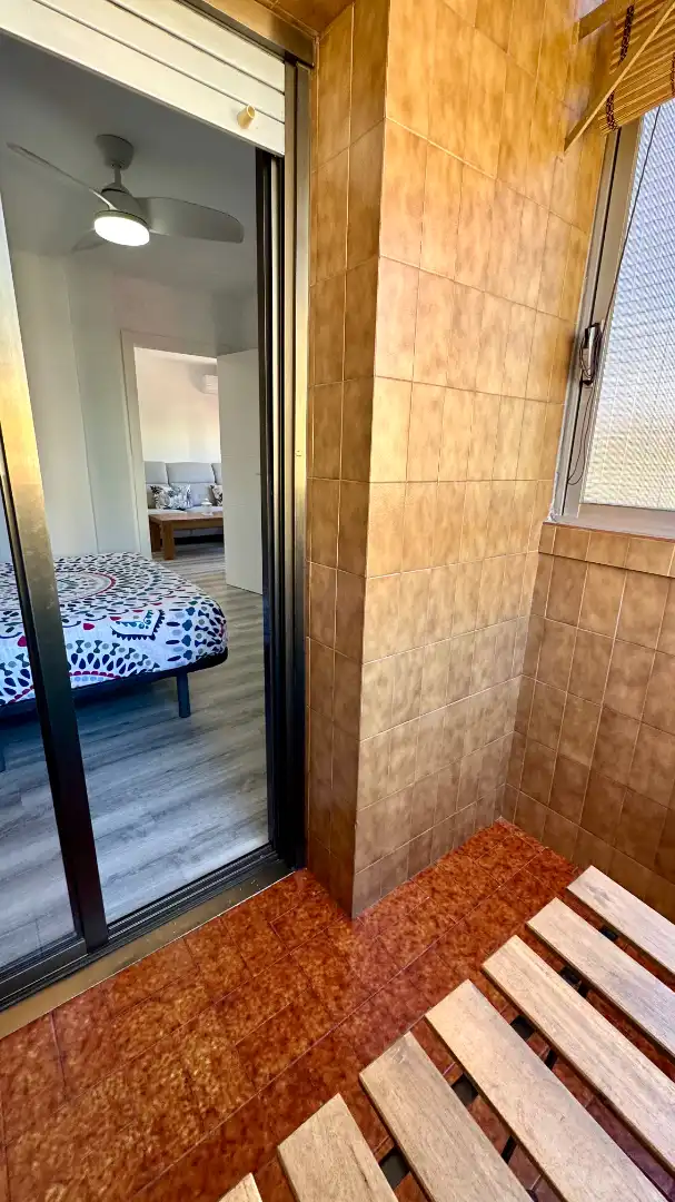 Bedroom of Attic for sale in Badalona  with Air Conditioner, Heating and Parquet flooring