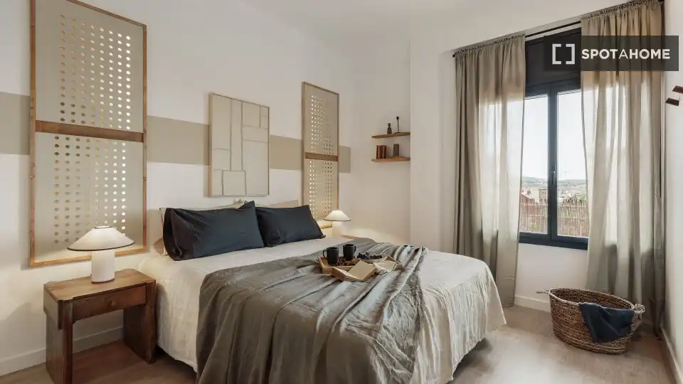 Bedroom of Flat for rent in Barcelona  with Air Conditioner, Heating and Furnished