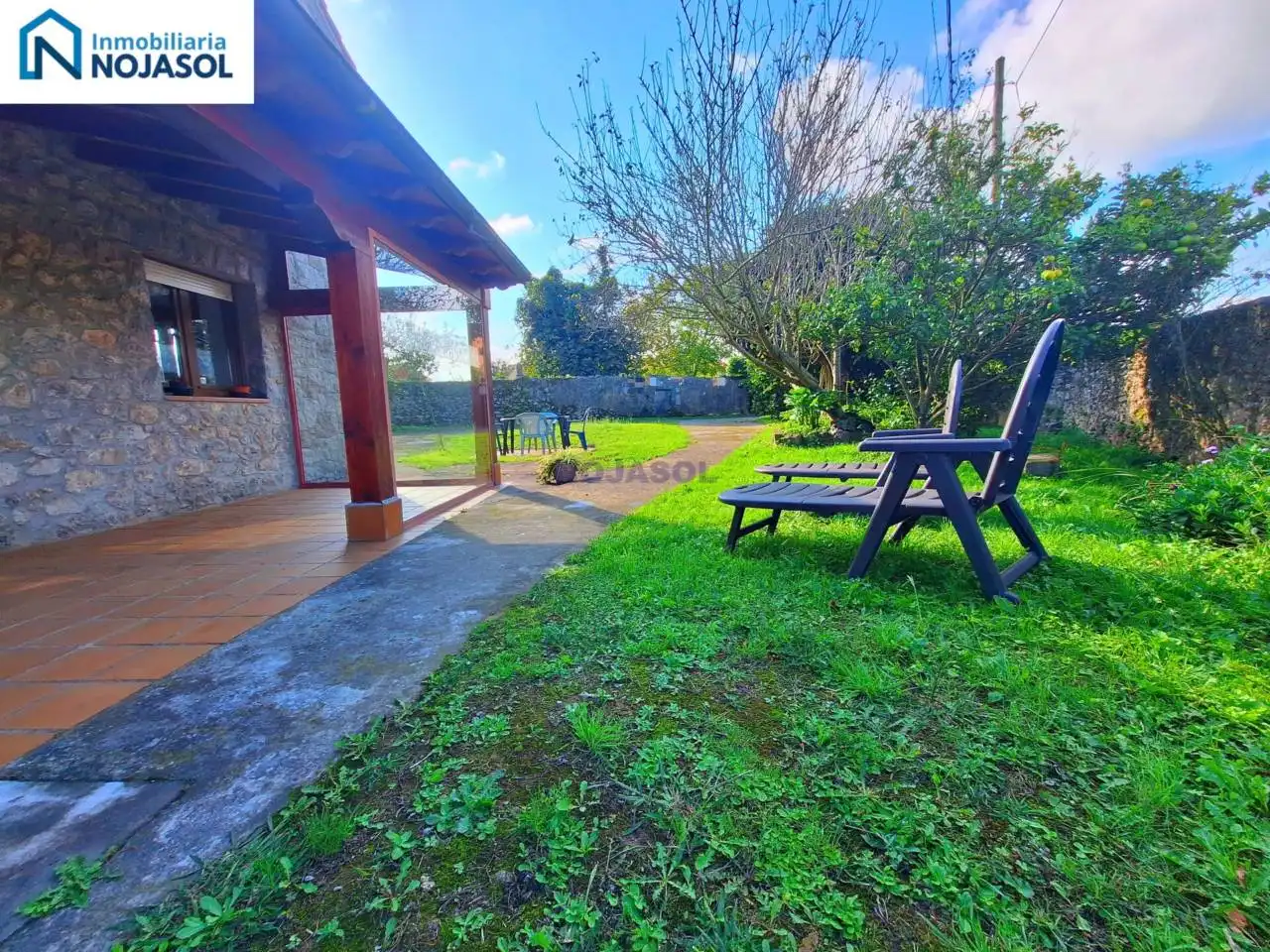 Garden of Detached homes for rent in Noja  with Heating, Private garden and Furnished