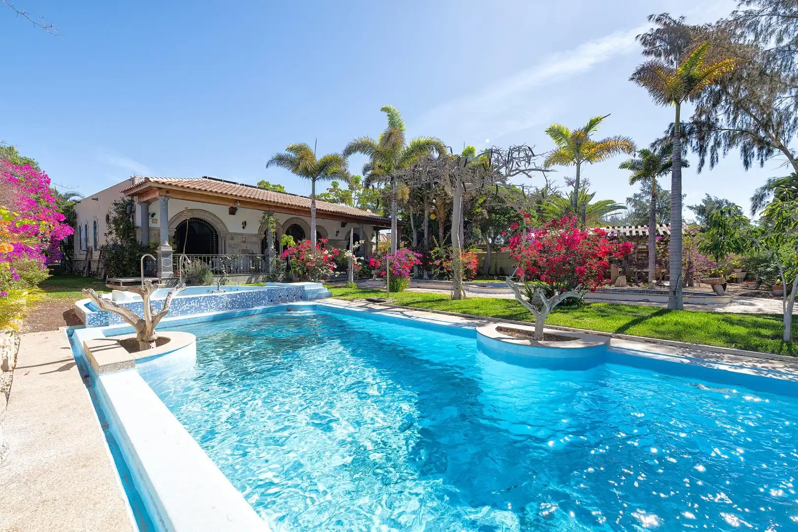 Piscina de Casa o xalet en venda en San Bartolomé de Tirajana amb Jardí privat, Terrassa i Traster