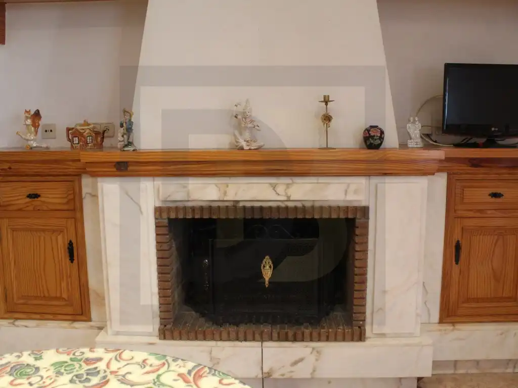 Sala d'estar de Casa o xalet en venda en San Miguel de Salinas amb Aire condicionat, Terrassa i Moblat