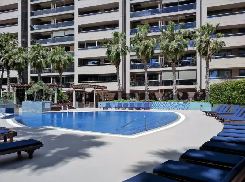Swimming pool of Flat for rent in Barcelona  with Air Conditioner, Terrace and Furnished