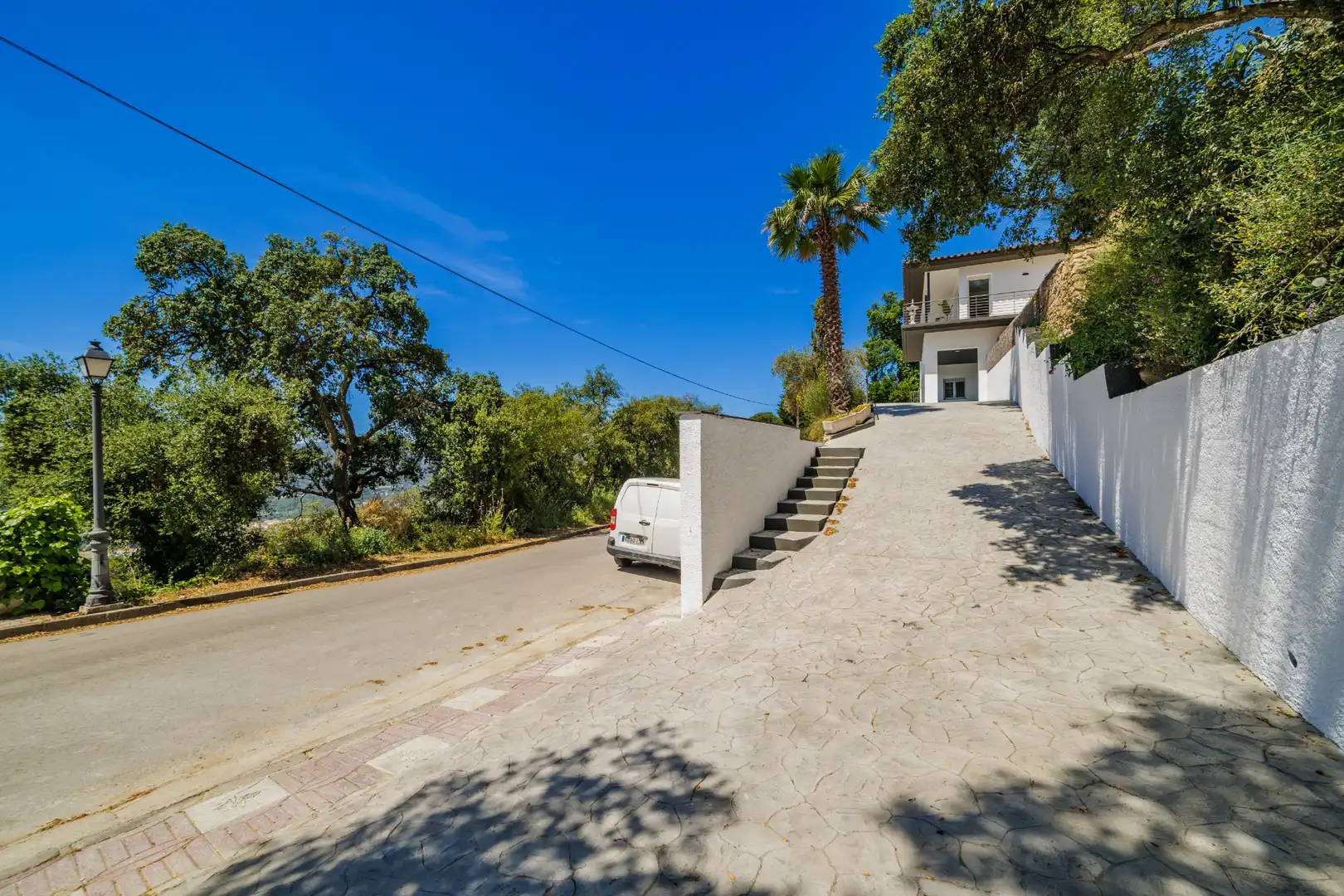 Vista exterior de Casa o xalet en venda en Santa Cristina d'Aro amb Aire condicionat, Jardí privat i Parquet