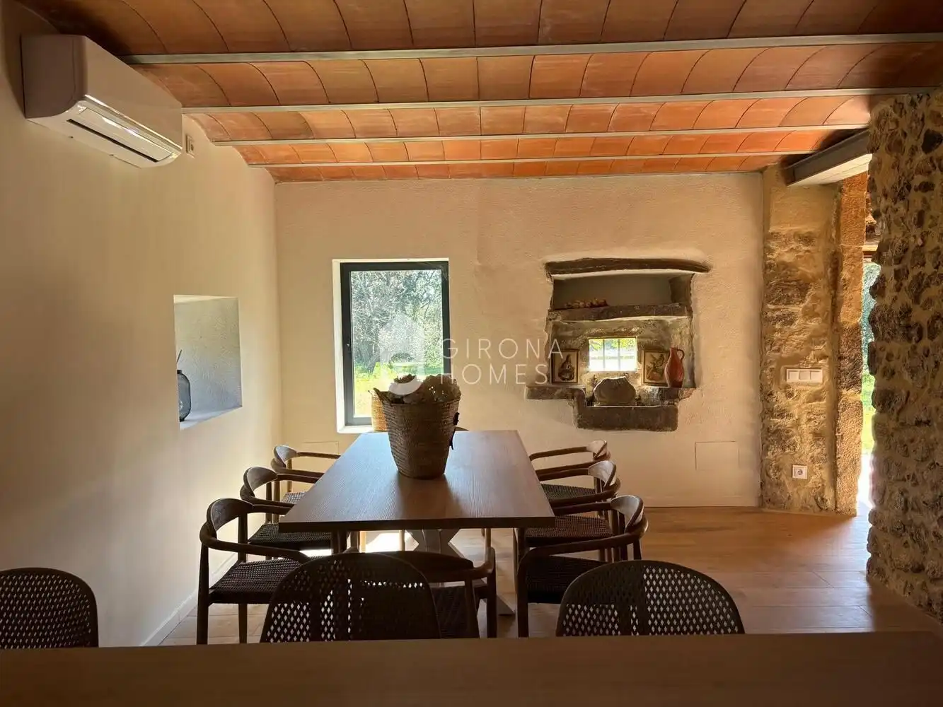 Dining room of Country homes for rent in Sant Gregori  with Air Conditioner, Heating and Private garden