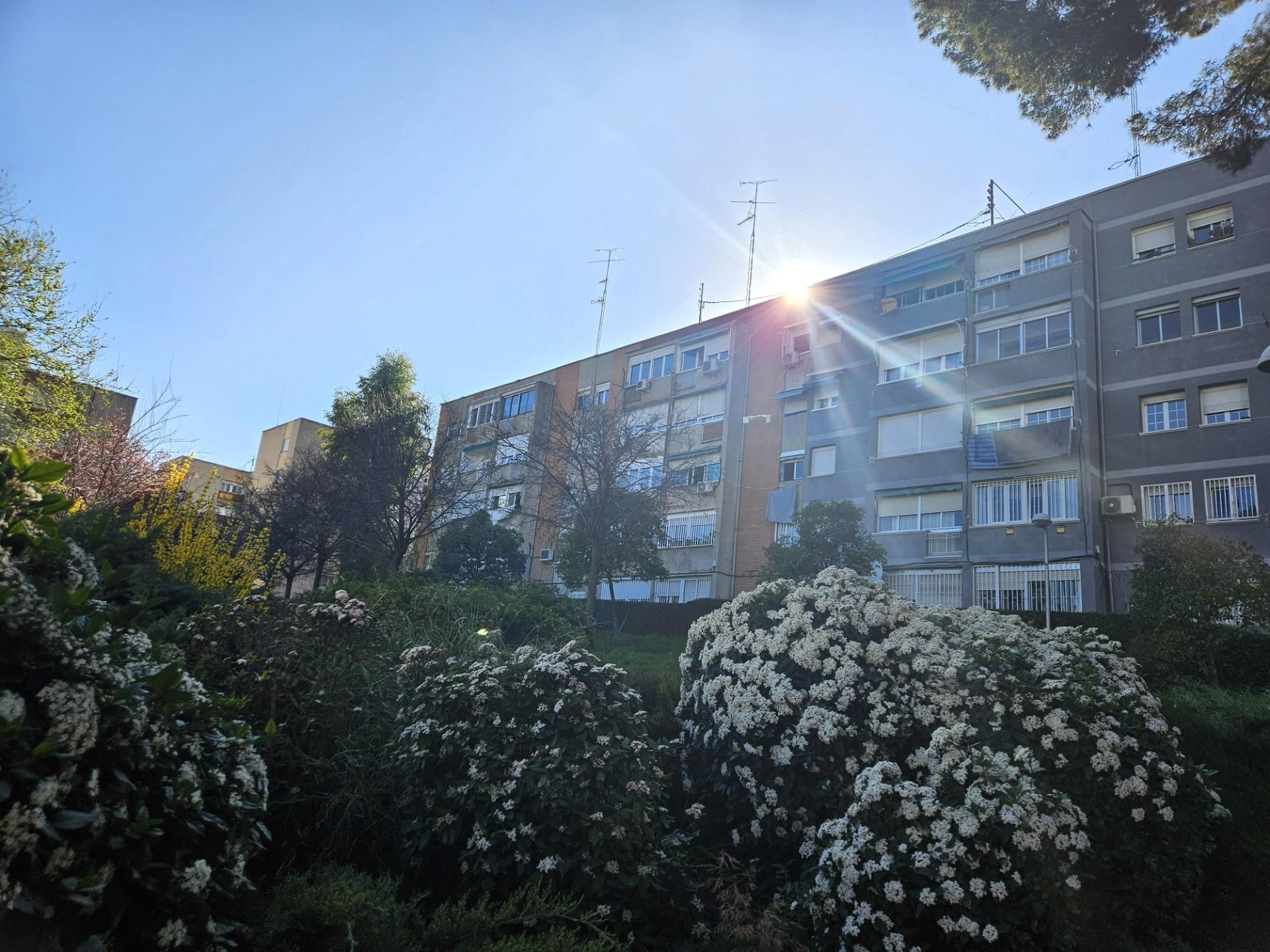 Vista exterior de Piso en venta en  Madrid Capital con Calefacción, Parquet y Trastero
