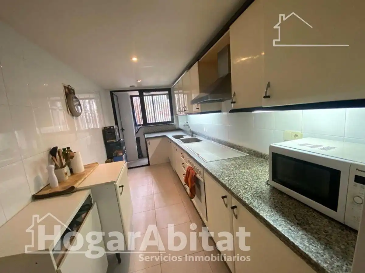 Küche von Wohnung zum Verkauf in Valencia mit Klimaanlage, Heizung und Terrasse