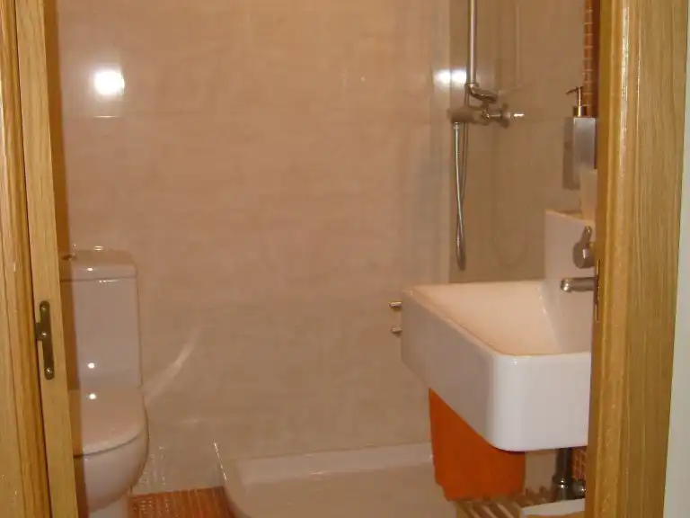 Bathroom of Flat for share in Urbanización La Moraleja