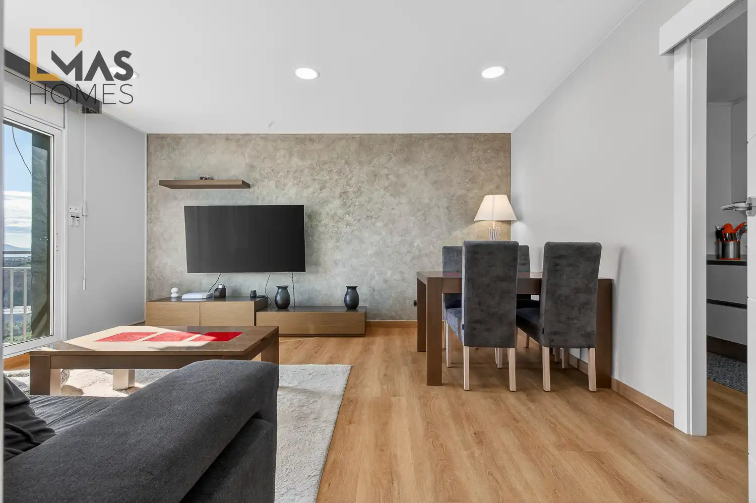 Wohnzimmer von Wohnung zum Verkauf in Sabadell mit Klimaanlage, Heizung und Terrasse