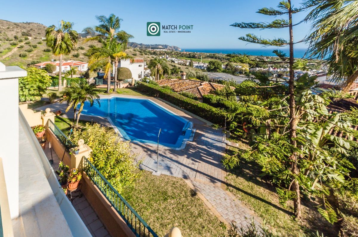 Exterior view of Single-family semi-detached for rent in Nerja  with Furnished