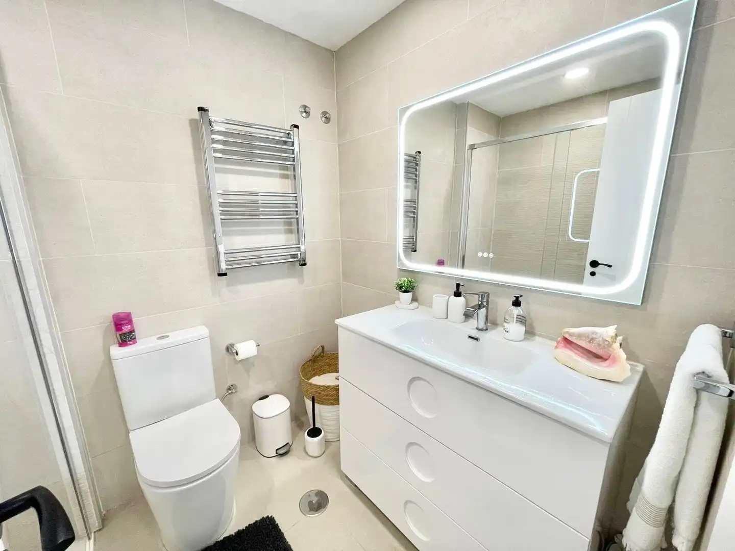 Bathroom of Apartments for rent in La Manga del Mar Menor  with Air Conditioner, Heating and Terrace