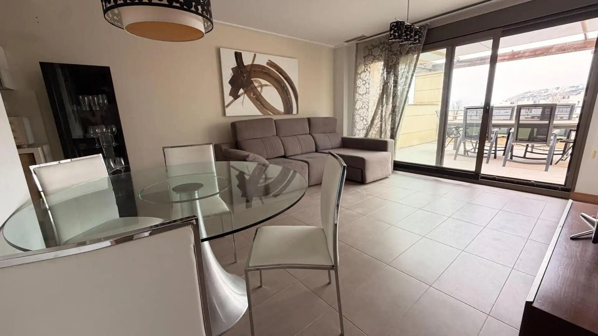 Living room of Apartments for sale in Elche / Elx  with Air Conditioner, Private garden and Terrace