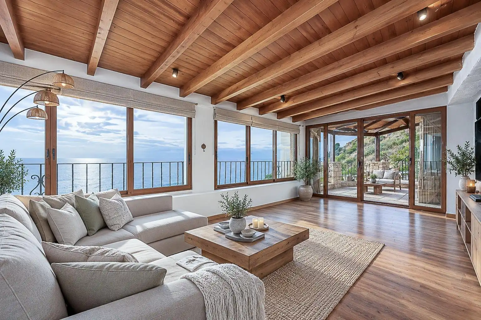 Wohnzimmer von Haus oder Chalet zum Verkauf in El Campello mit Gemeinschaftspool