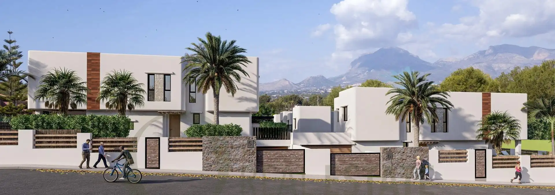 Exterior view of Houses for sale in L'Alfàs del Pi  with Heating, Private garden and Terrace