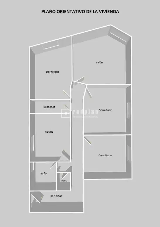 Vista exterior de Piso en venta en Madrid