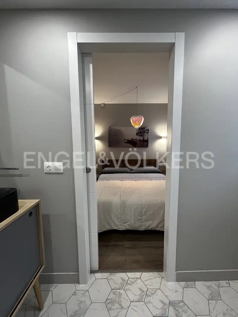 Bedroom of Flat for rent in Sitges  with Air Conditioner, Heating and Parquet flooring
