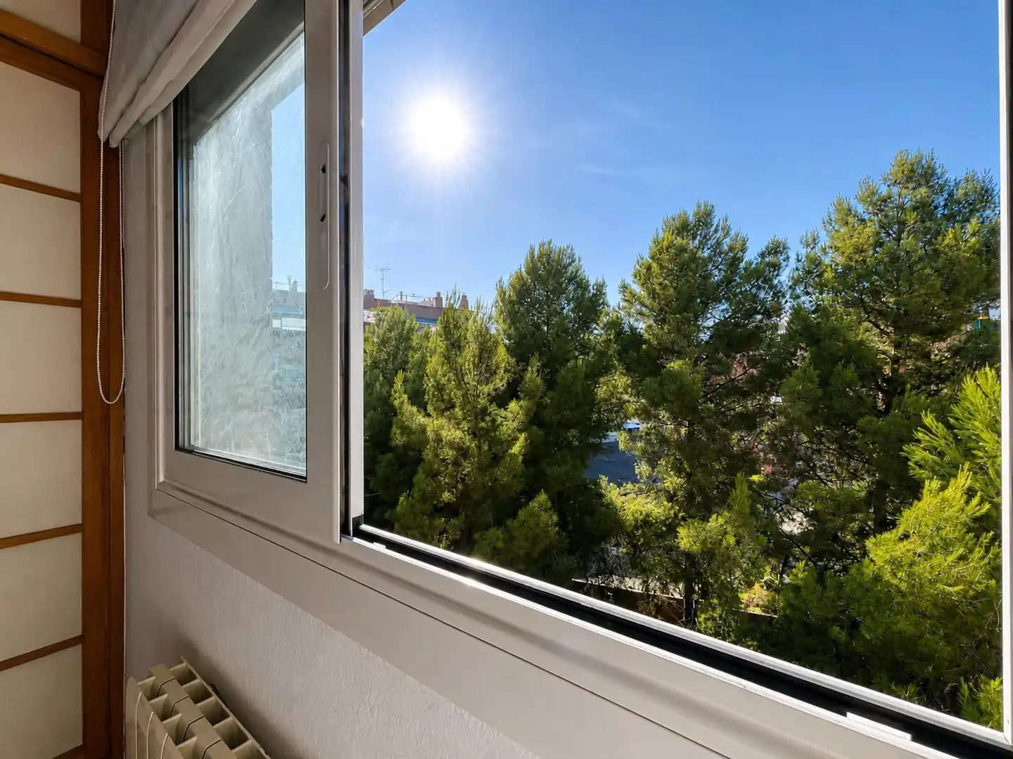 Terrasse von Wohnung zum Verkauf in Esplugues de Llobregat mit Klimaanlage, Parkett und Terrasse