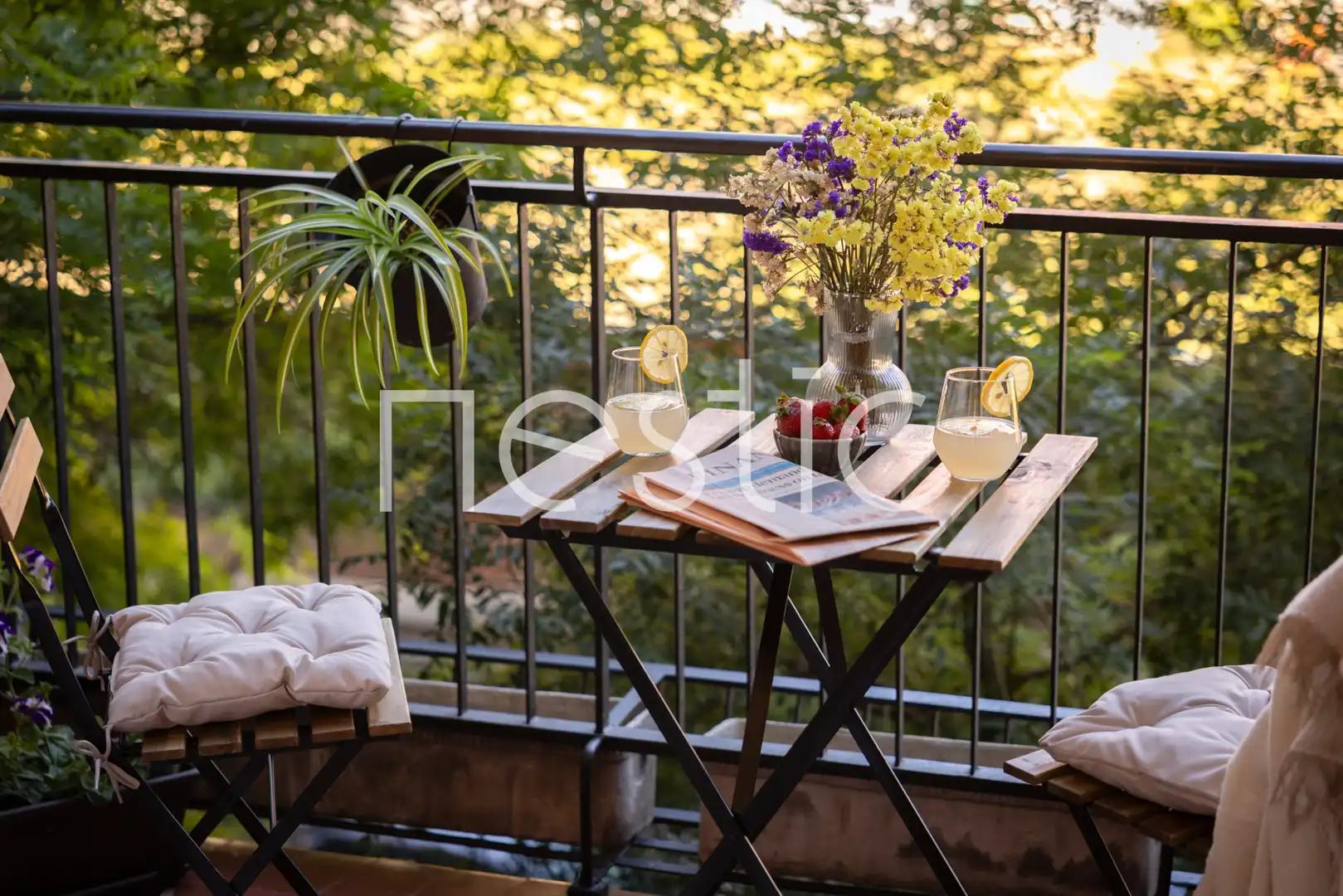 Terrassa de Apartament de lloguer en Madrid amb Aire condicionat, Calefacció i Moblat