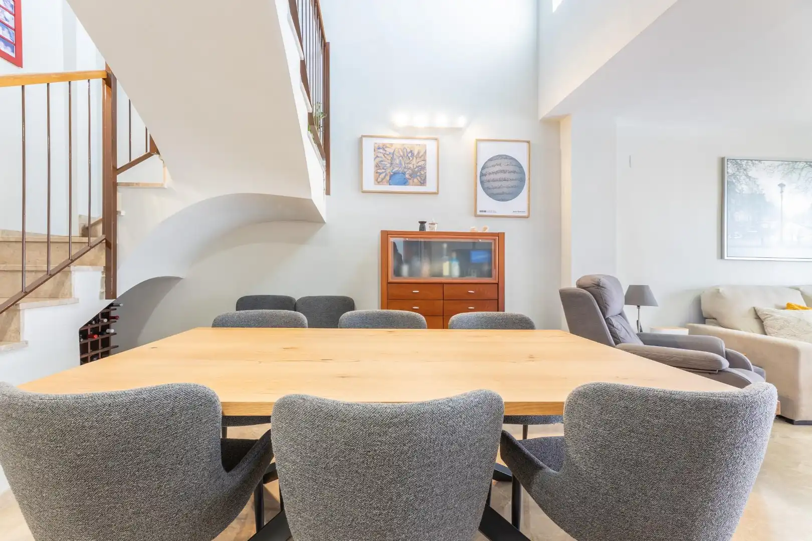 Esszimmer von Dachboden zum Verkauf in Foios mit Klimaanlage, Heizung und Terrasse