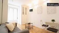 Living room of Flat to rent in  Madrid Capital  with Air Conditioner, Heating and Furnished