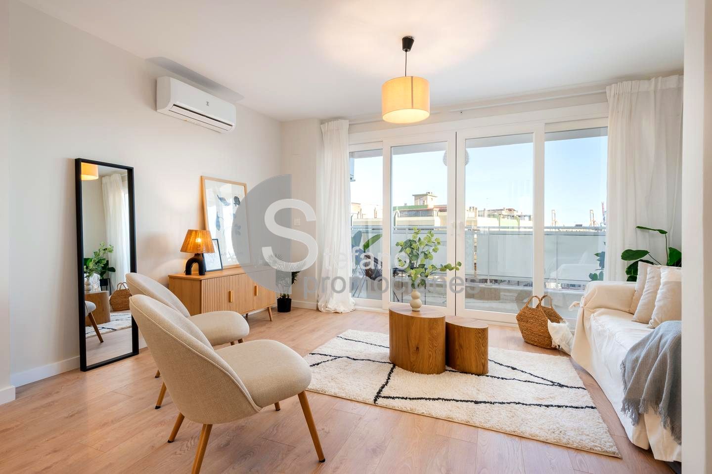Sala de estar de Piso en venta en Málaga Capital con Aire acondicionado, Calefacción y Parquet