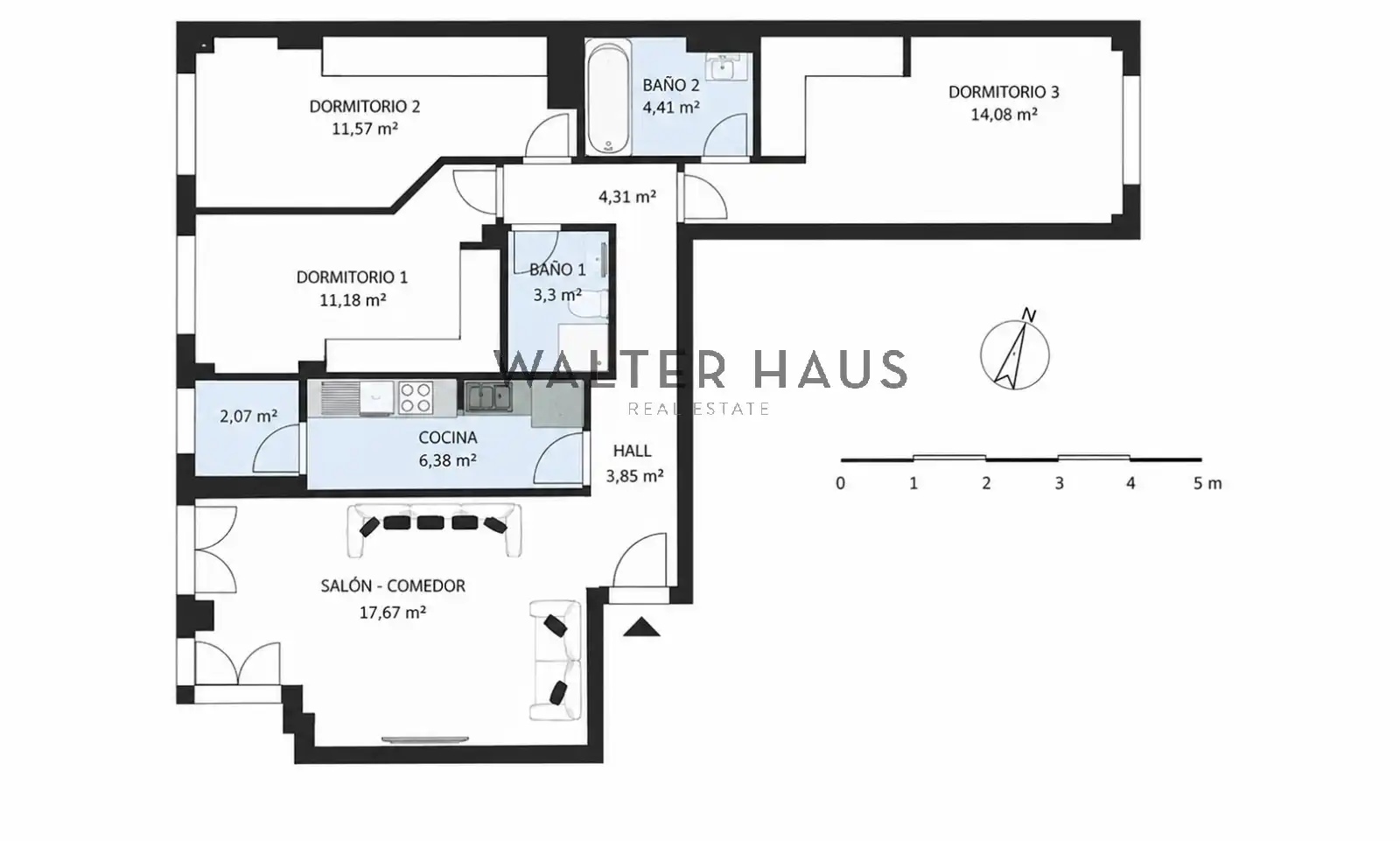 Flat for sale in Madrid  with Air Conditioner, Heating and Storage room