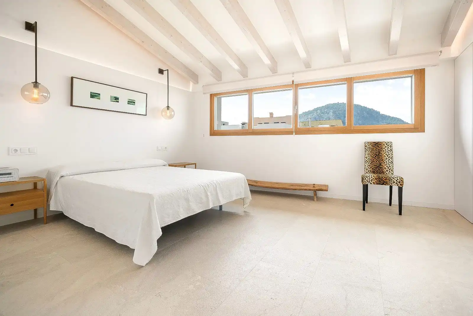 Bedroom of Detached homes for sale in Pollença  with Air Conditioner, Heating and Parquet flooring