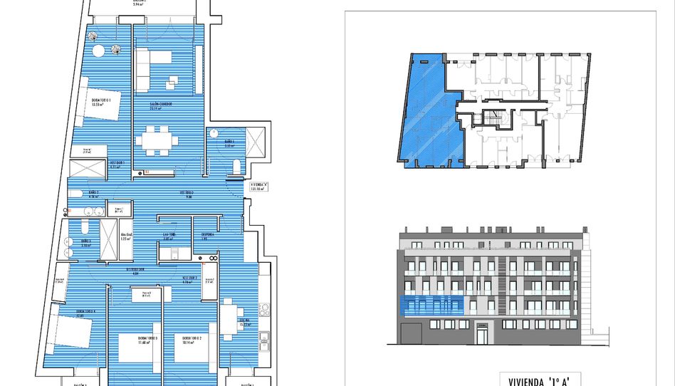 Foto 1 de Piso en venta en Rúa Montirón, San Roque - As Fontiñas, Lugo