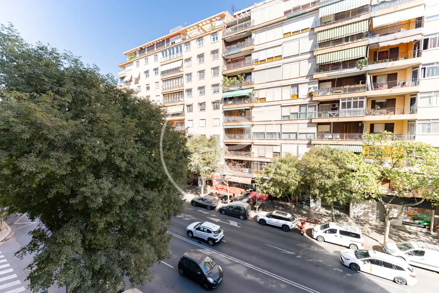 Außenansicht von Wohnung zur Miete in  Palma de Mallorca mit Klimaanlage, Heizung und Haustiere erlaubt