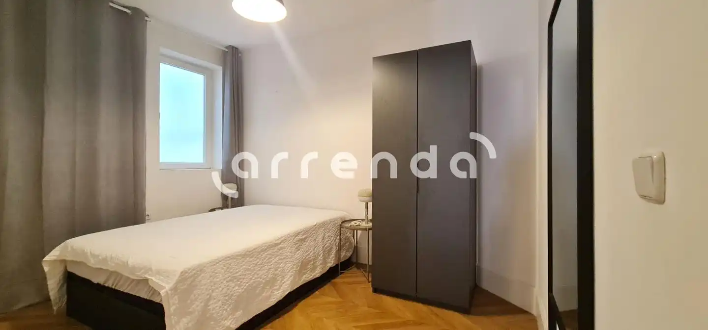 Schlafzimmer von Wohnung zur Miete in Madrid mit Klimaanlage und Möbliert