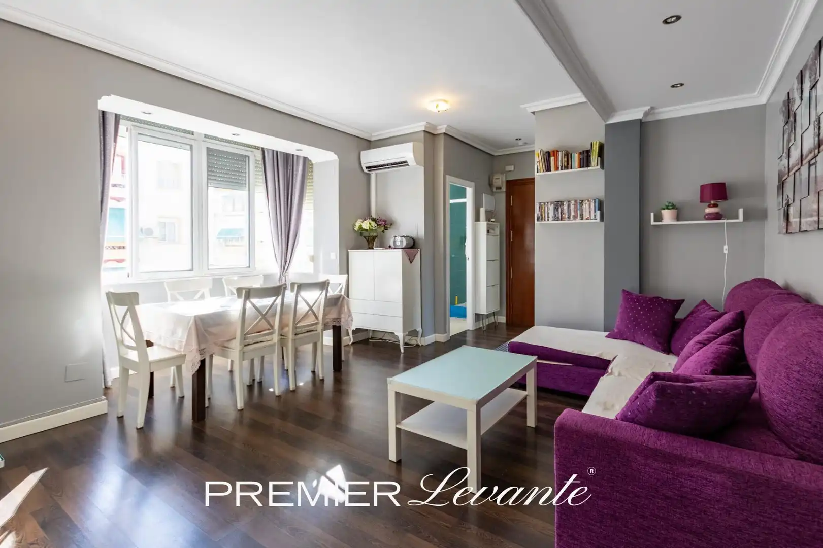 Wohnzimmer von Wohnung zum Verkauf in Alicante / Alacant mit Klimaanlage und Möbliert