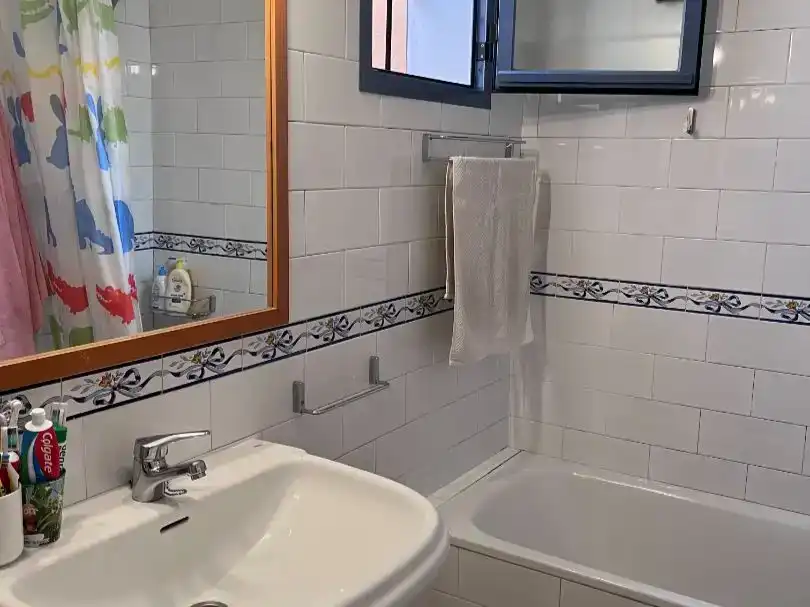 Bathroom of Flat for rent in Sevilla  with Air Conditioner and Private garden