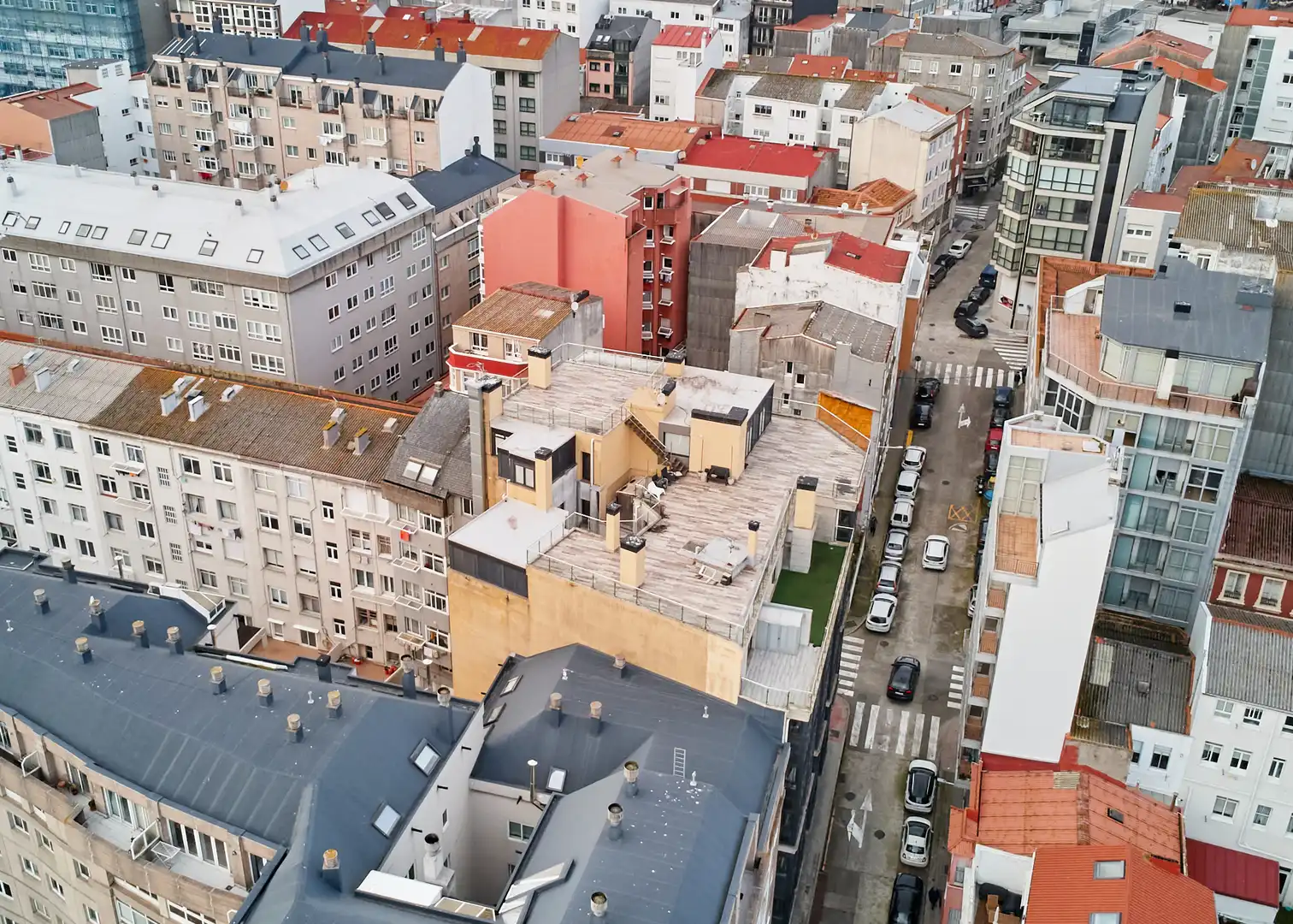 Vista exterior de Ático en venta en A Coruña Capital  con Calefacción, Parquet y Terraza