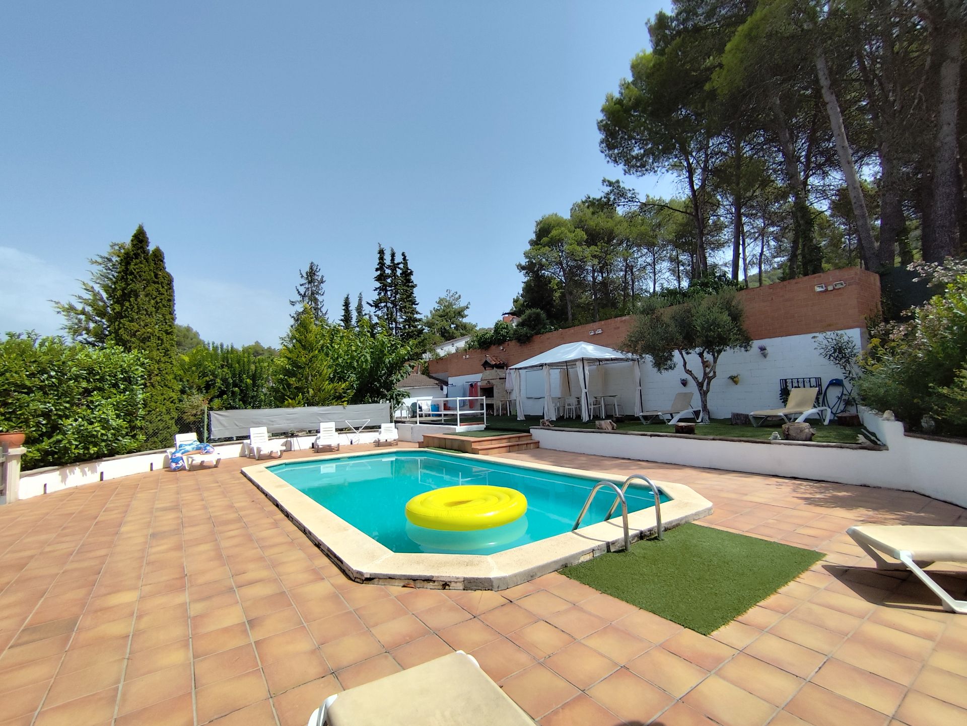 Swimming pool of House or chalet for sale in Pontils  with Air Conditioner, Heating and Private garden