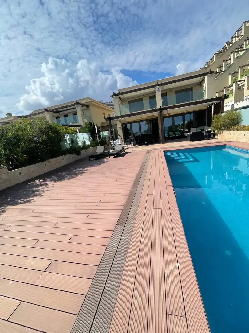 Terrasse von Haus oder Chalet zur Miete in Elche / Elx mit Klimaanlage, Heizung und Privatgarten