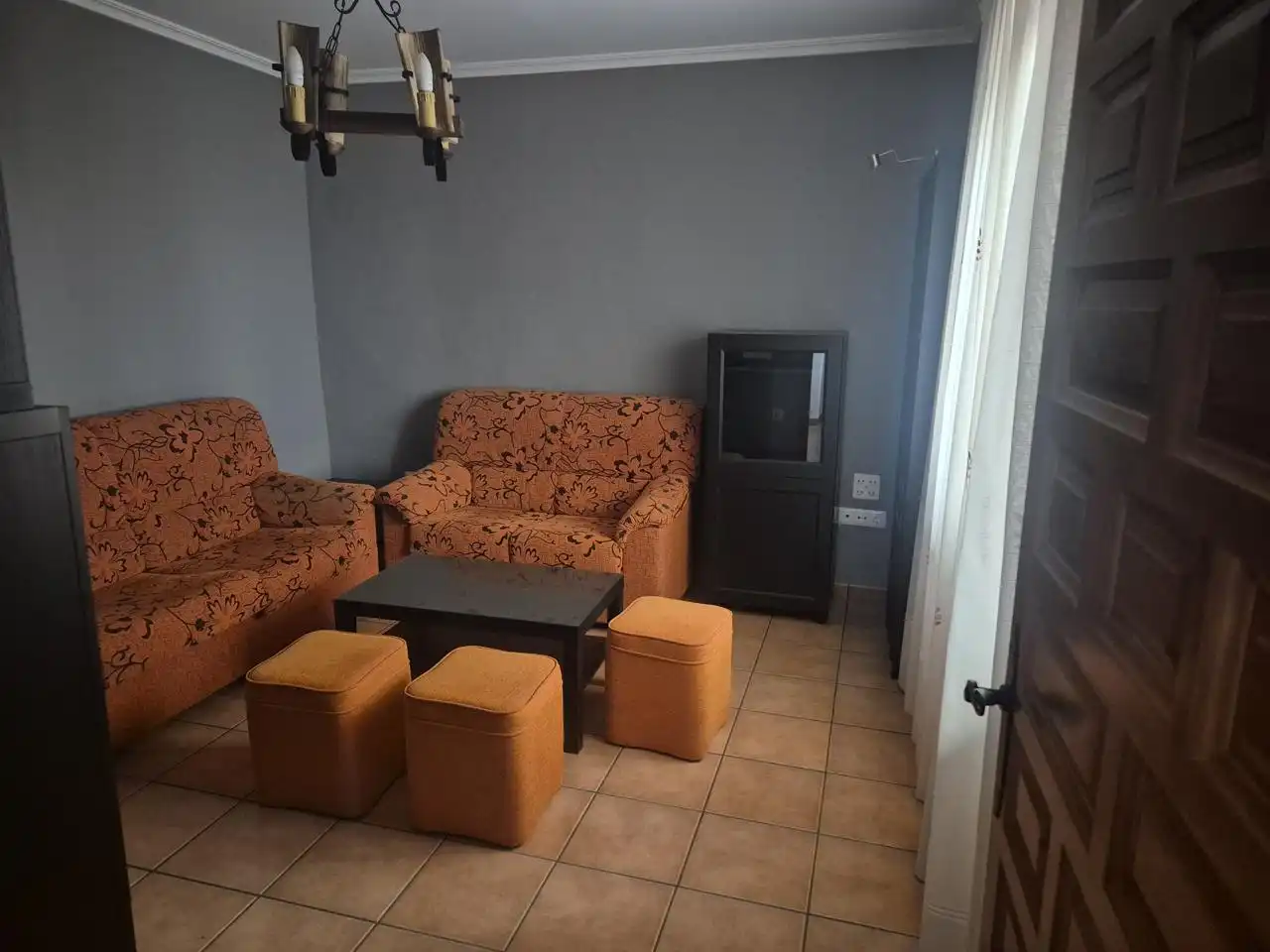 Sala de estar de Finca rústica en venta en Pedro Muñoz con Terraza