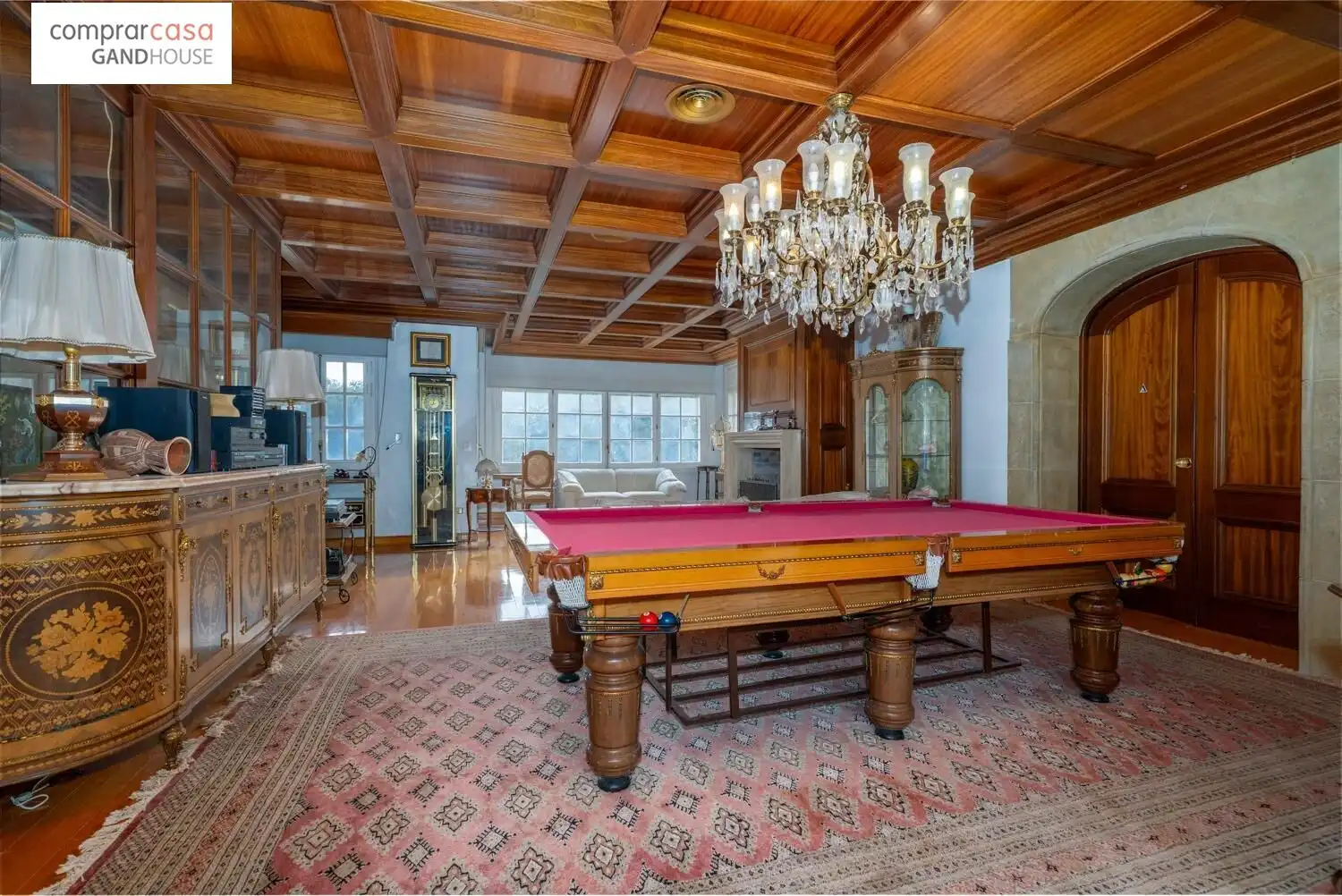 Sala de estar de Finca rústica en venta en Caldes de Malavella con Aire acondicionado, Calefacción y Jardín privado