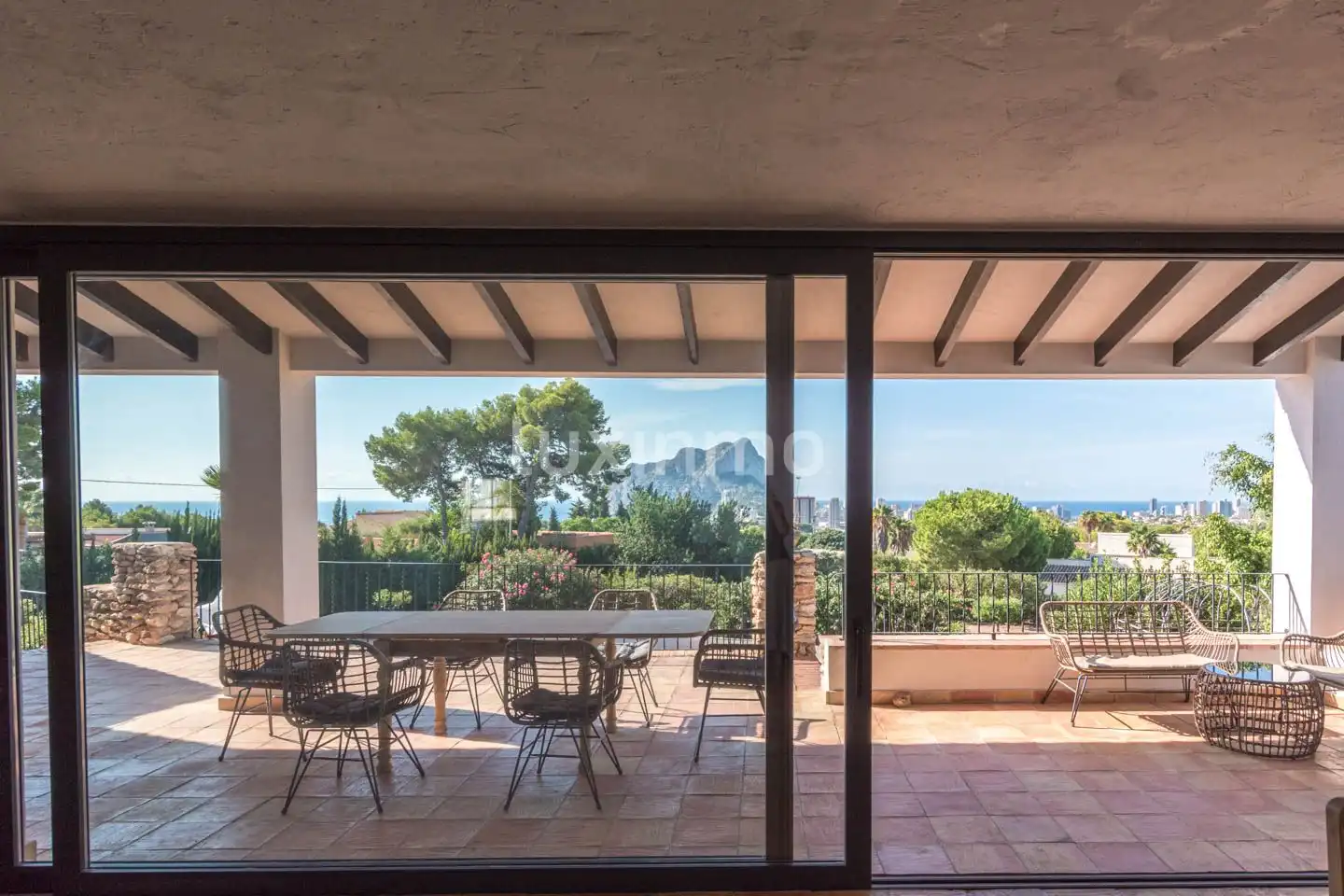 Terraza de Casa o chalet en venta en Calpe / Calp con Aire acondicionado, Calefacción y Jardín privado