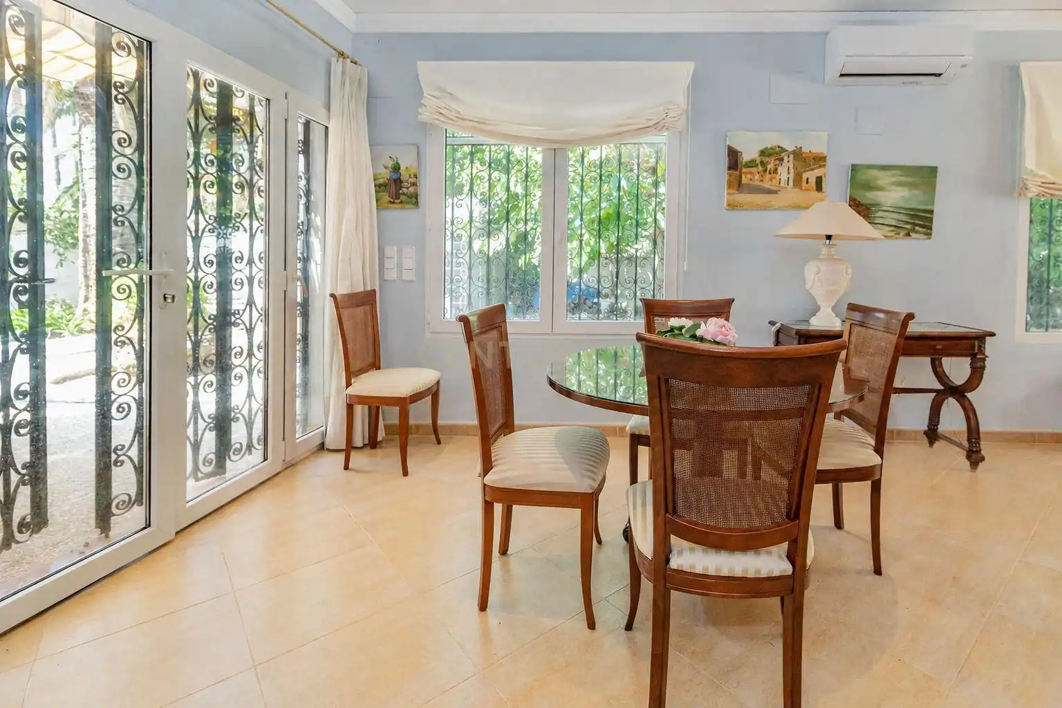 Dining room of Houses for sale in Dénia  with Air Conditioner, Private garden and Storage room