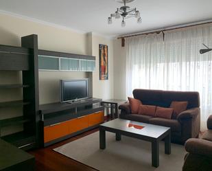 Living room of Apartment for sale in Ferrol  with Heating, Parquet flooring and Furnished